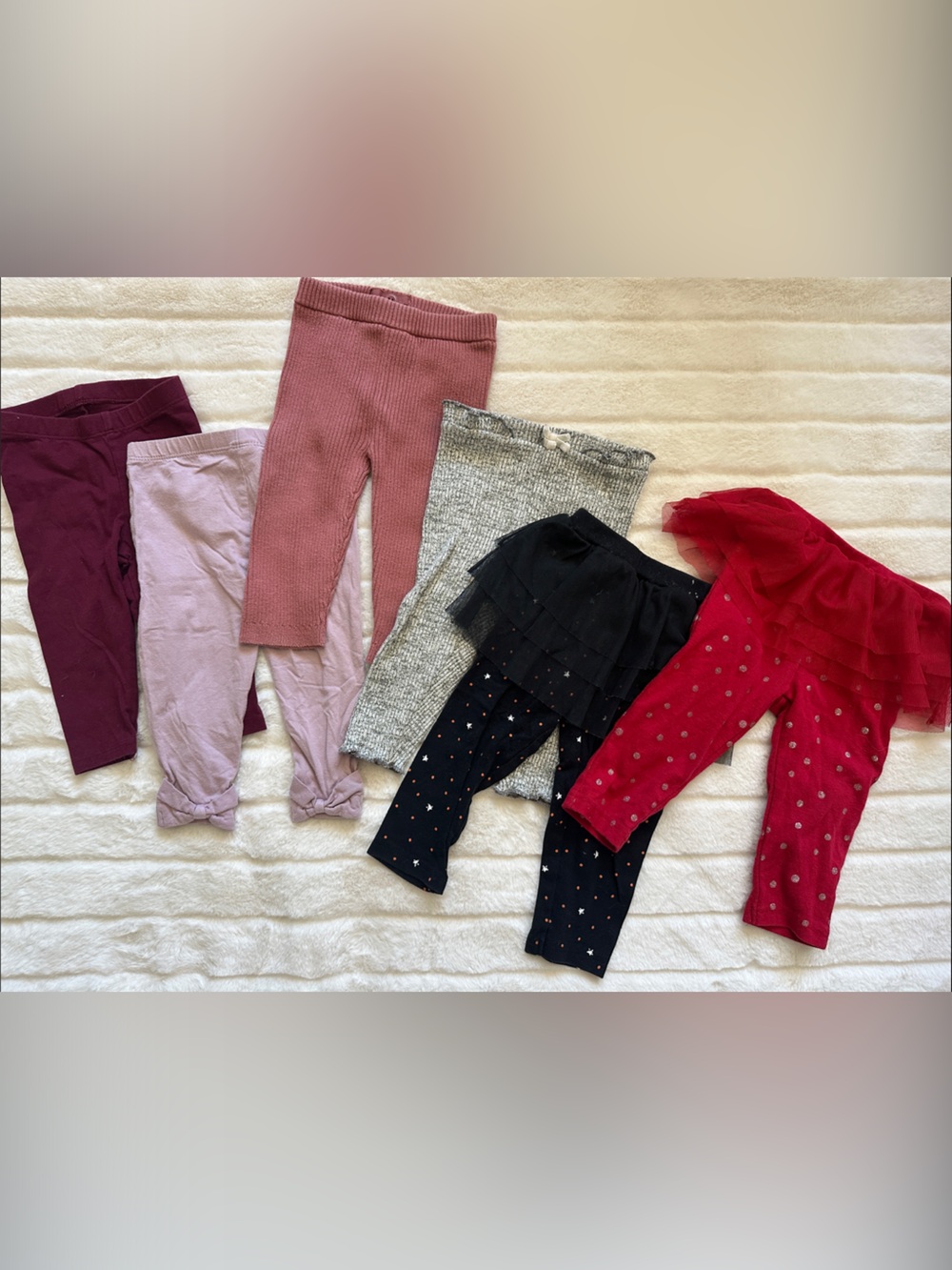 Girls Various Leggings - Red, Pink, Gray and Black